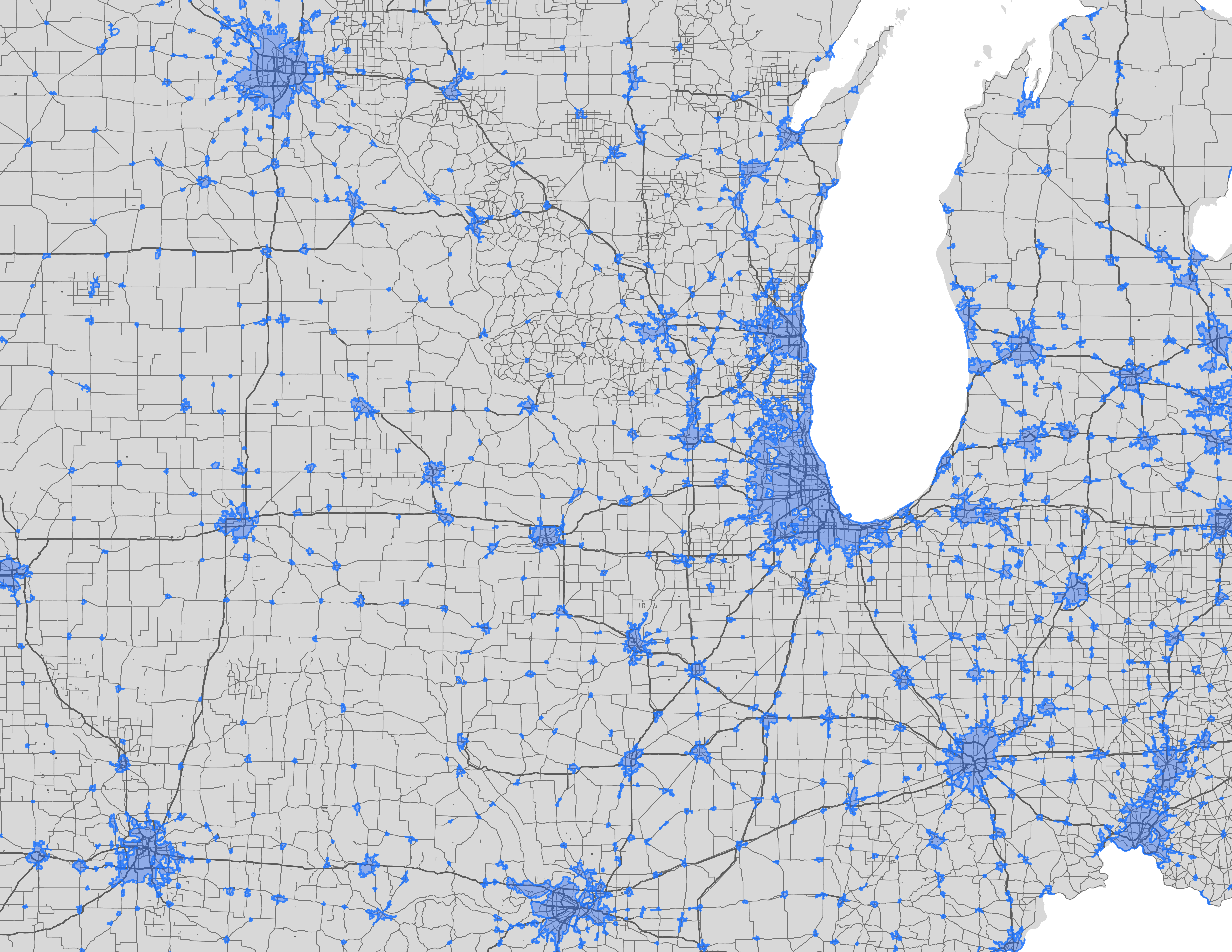Map visualization for the CV page