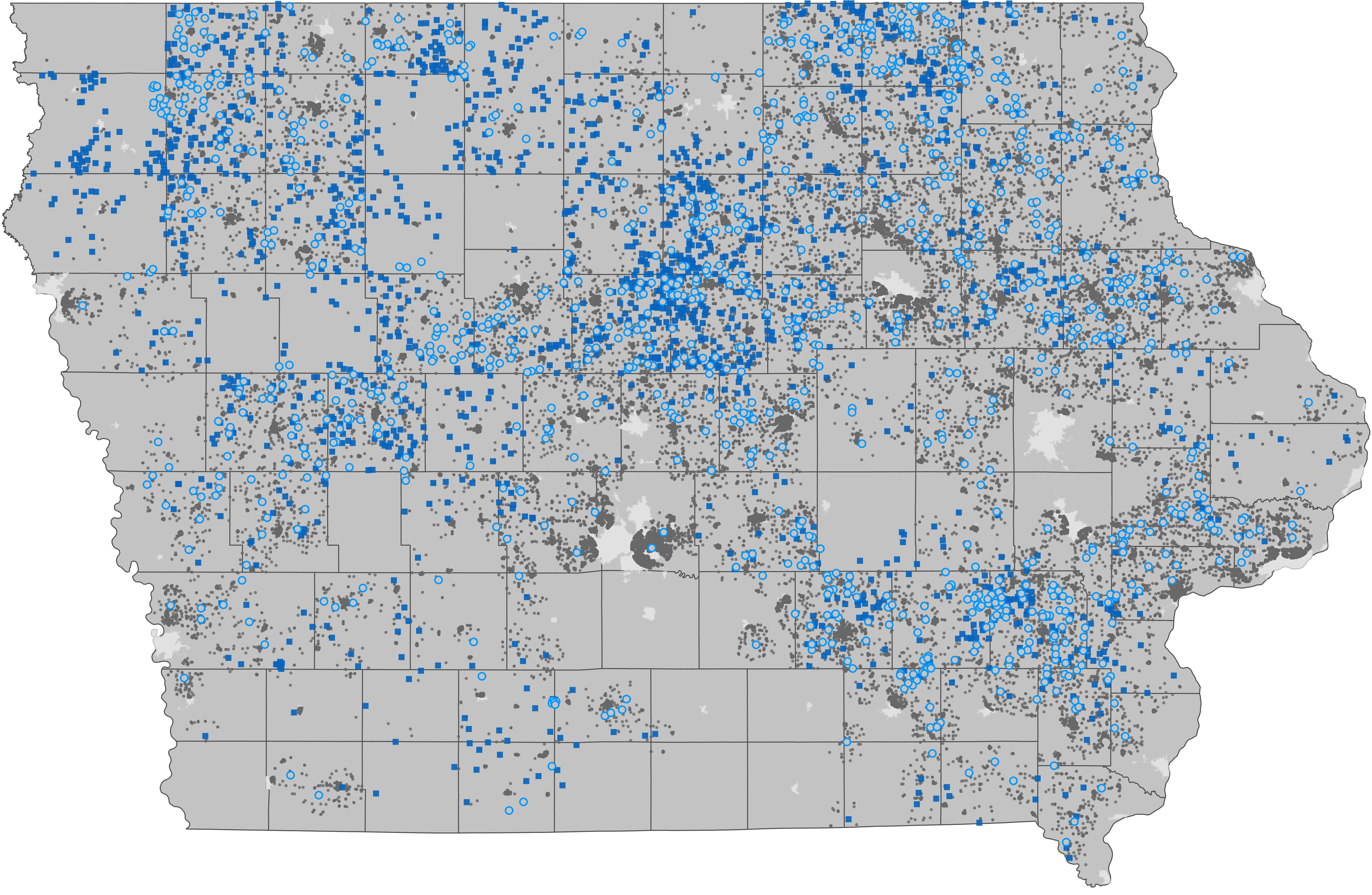 Map visualization for the Contact page