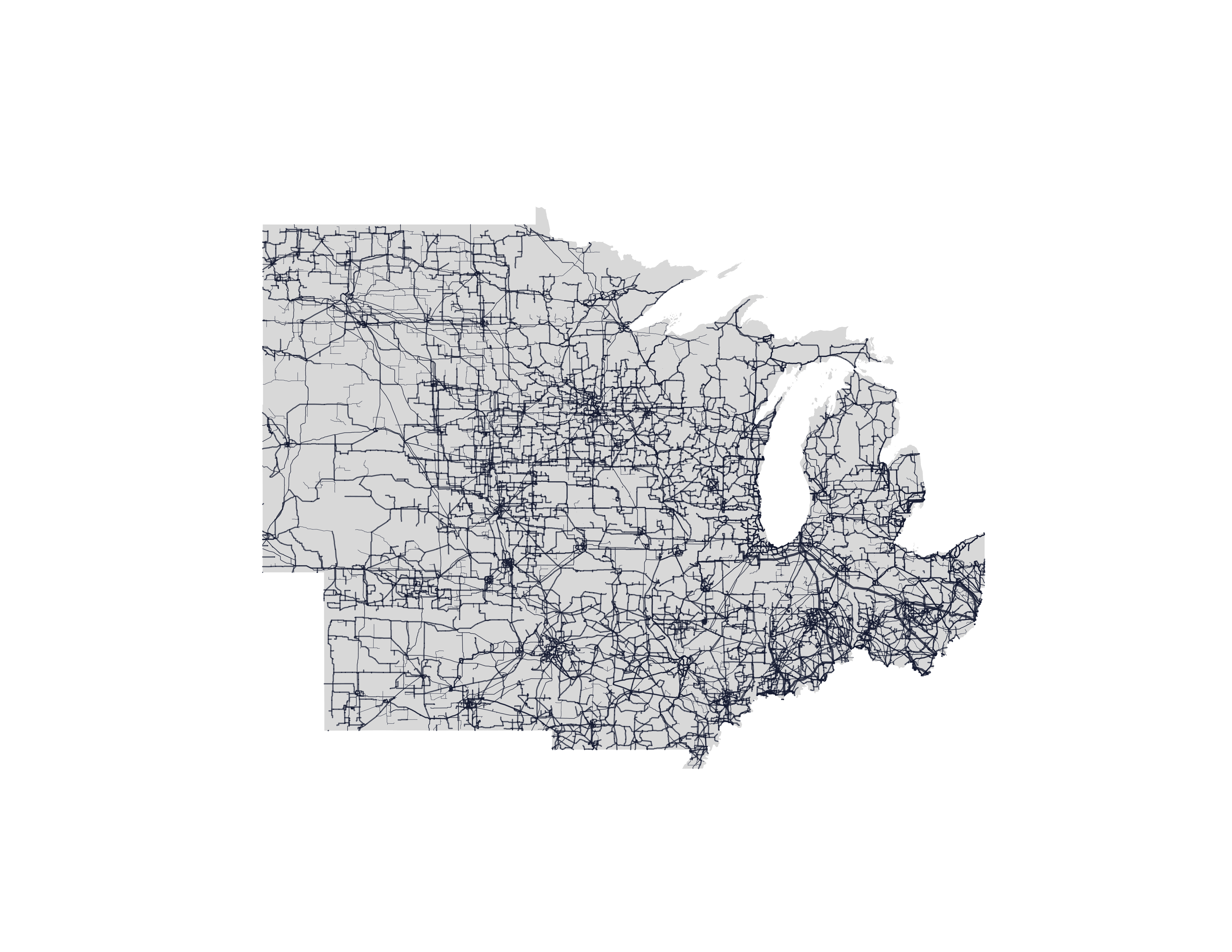 Midwest transmission map